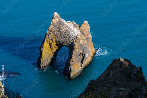 Crimea, Golden Gate rock in Karadag National park near Koktebel photo