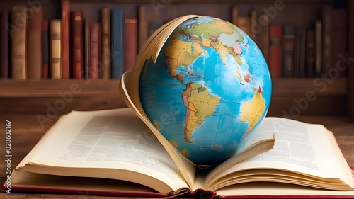 Global atlas in a book. Education and the idea of a school © Ashan