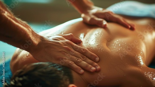 Body care. Spa body massage treatment.