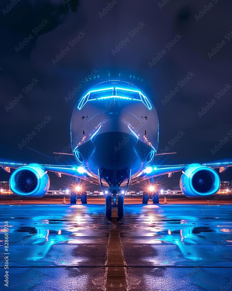 Fototapeta premium Optimizing Parts Delivery for Efficient Airplane C Check Operations in MRO Introduction