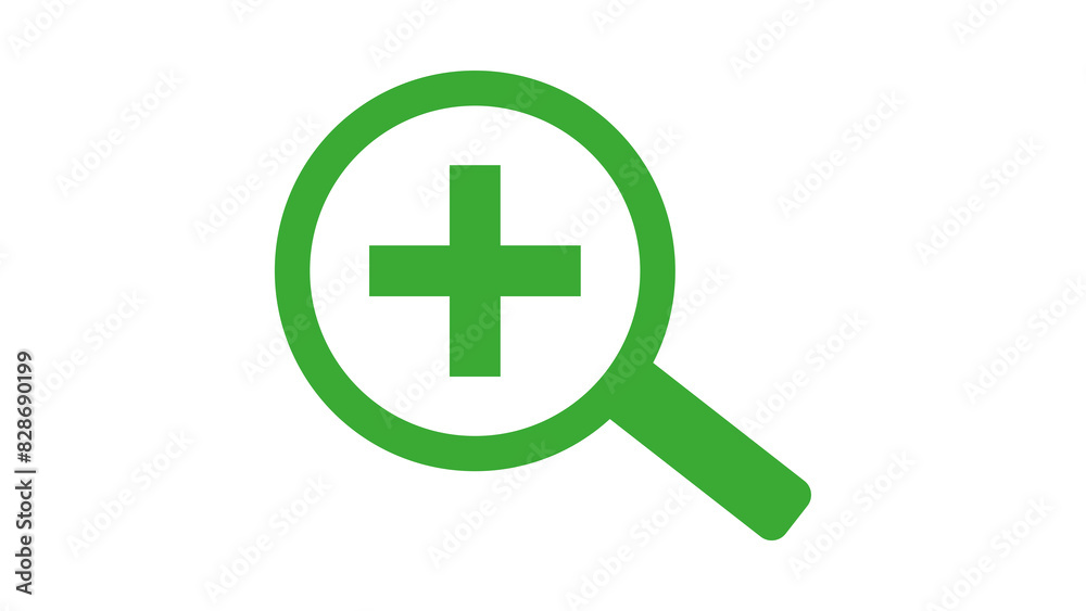 Fototapeta premium Zoom in icon design illustration