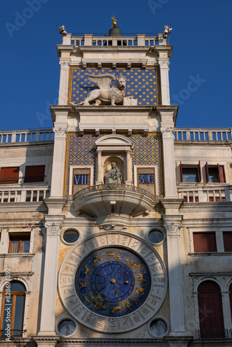 St Mark Clock Tower In Venice, Italy