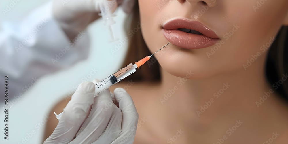 Woman getting lip injection from a nurse Ideal for medicalcosmetic projects. Concept Lip Augmentation, Cosmetic Procedures, Beauty Enhancement, Medical Aesthetics, Nurse-Patient Interaction Woman getting lip injection from a nurse Ideal for medicalcosmetic projects. Concept Lip Augmentation, Cosmetic Procedures, Beauty Enhancement, Medical Aesthetics, Nurse-Patient Interaction