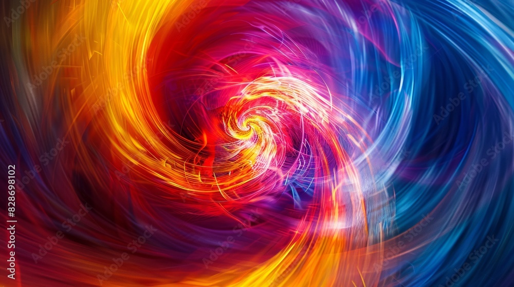 Energetic swirling abstract art with a vibrant explosion of colors Energetic swirling abstract art with a vibrant explosion of colors