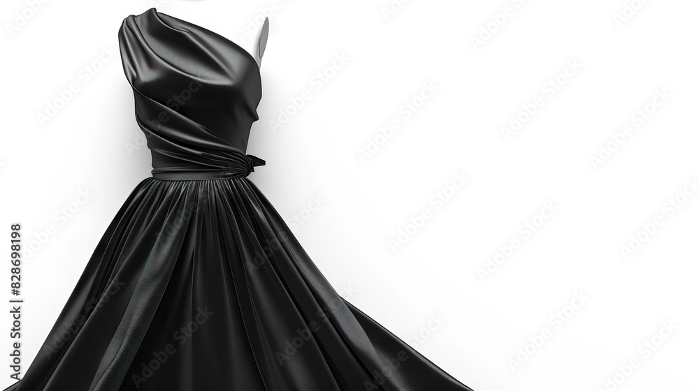 Naklejka premium black dressmaker´s model on white background