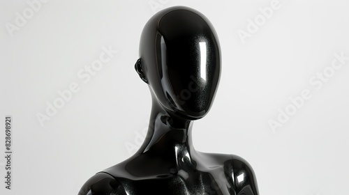 mannequin black female isolated on white background
