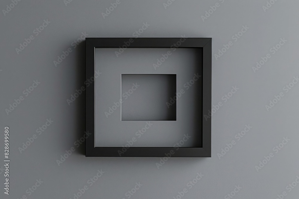 The essence of simplicity in design: a perfectly symmetrical square against a minimalist gray background, embodying the elegance of minimalist aesthetics. The essence of simplicity in design: a perfectly symmetrical square against a minimalist gray background, embodying the elegance of minimalist aesthetics.