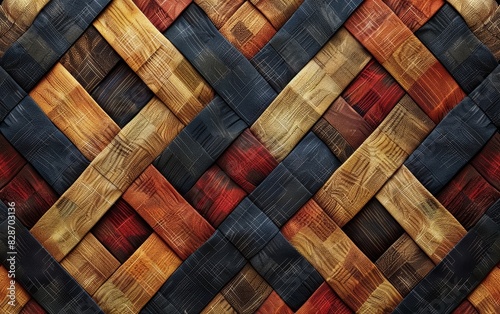 Elegant fabric creation showcasing an intricate geometric design