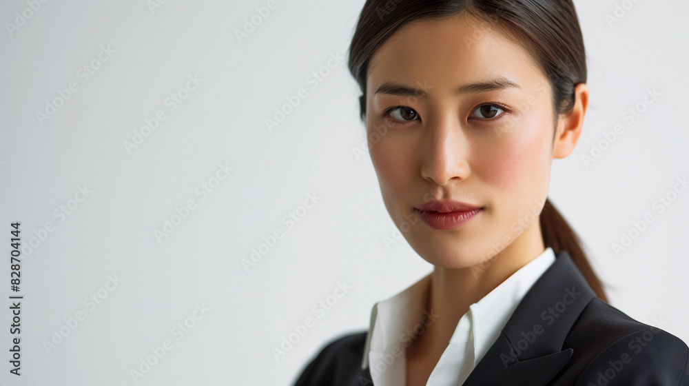 Professional Chinese Businesswoman in Black Suit Professional Chinese Businesswoman in Black Suit