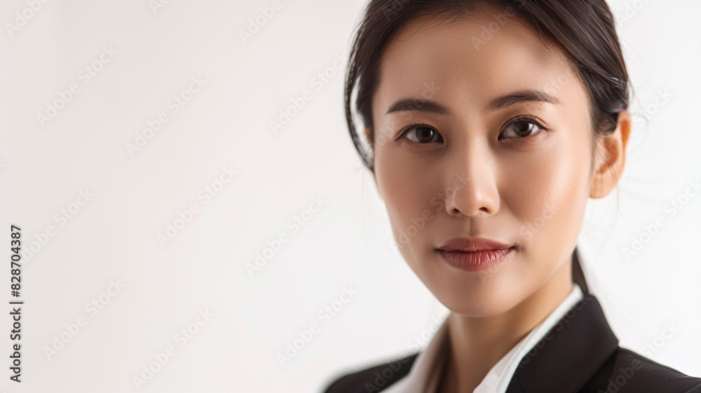 Professional Chinese Businesswoman in Black Suit Professional Chinese Businesswoman in Black Suit
