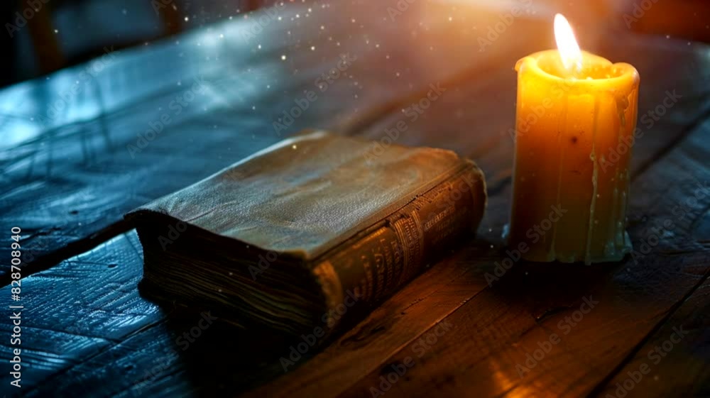 Cozy atmosphere candle and book scene with window background, animated virtual repeating seamless 4k
Cozy atmosphere candle and book scene with window background, animated virtual repeating seamless 4k