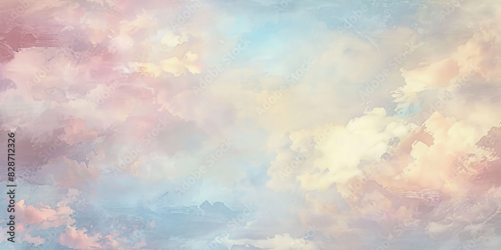 Soft clouds of pastel hues drifting across a canvas of muted tones, evoking a serene and joyous atmosphere in this abstract texture background. Soft clouds of pastel hues drifting across a canvas of muted tones, evoking a serene and joyous atmosphere in this abstract texture background.