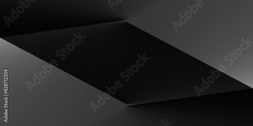 black background, polygonal shape background, paper design, abstract wallpaper, wall art, dark texture with geometric, you can use for ad, product and poster, business presentation photo