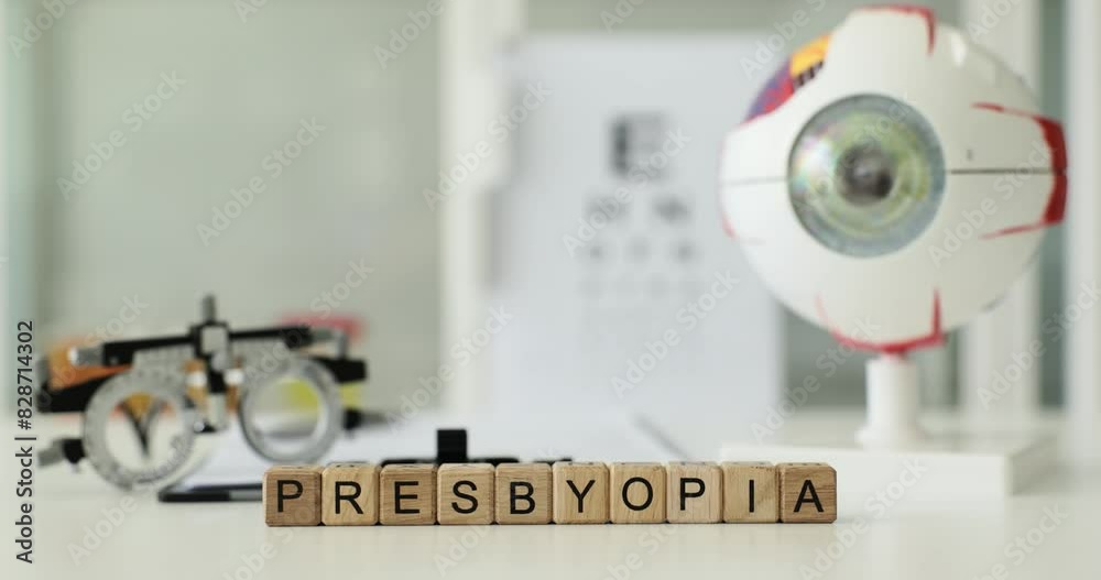 Presbyopia and age-related refractive error of eye examination in dental clinic. Presbyopia causes symptoms diagnosis and treatment