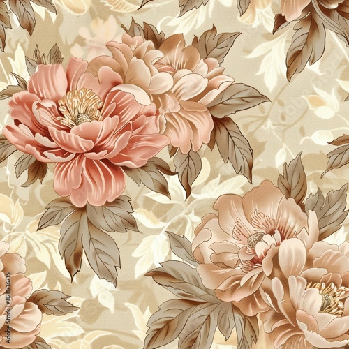 Vintage Floral Pattern for Home Decor Generative AI
