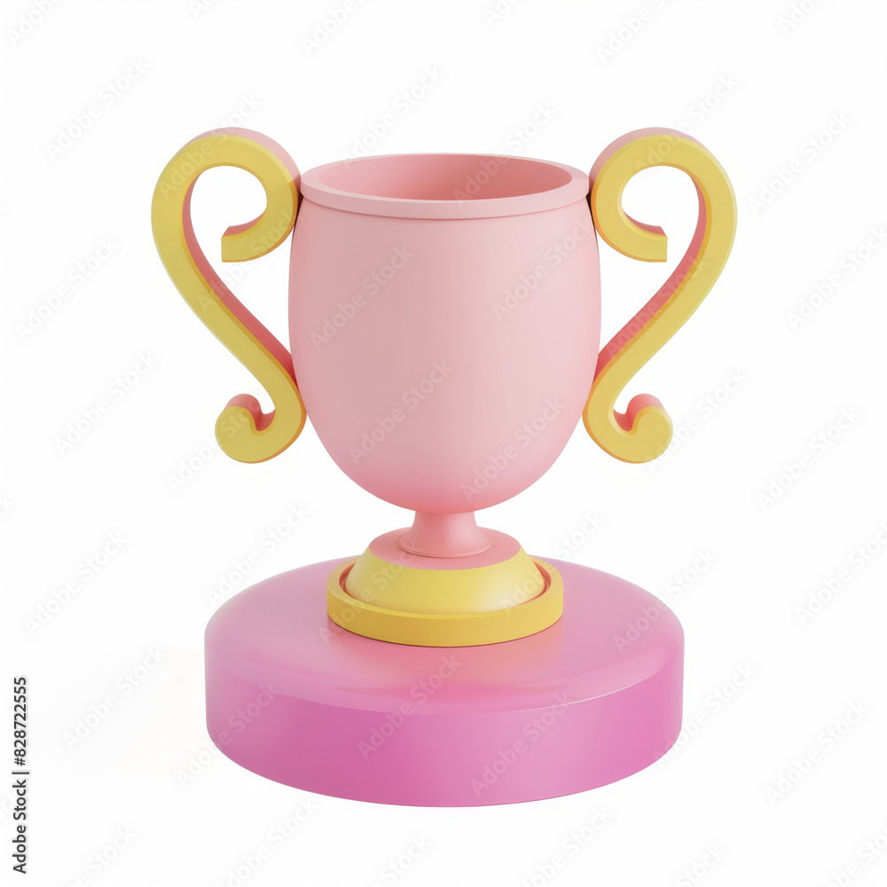winner, cup icon in 3D style on a white background winner, cup icon in 3D style on a white background