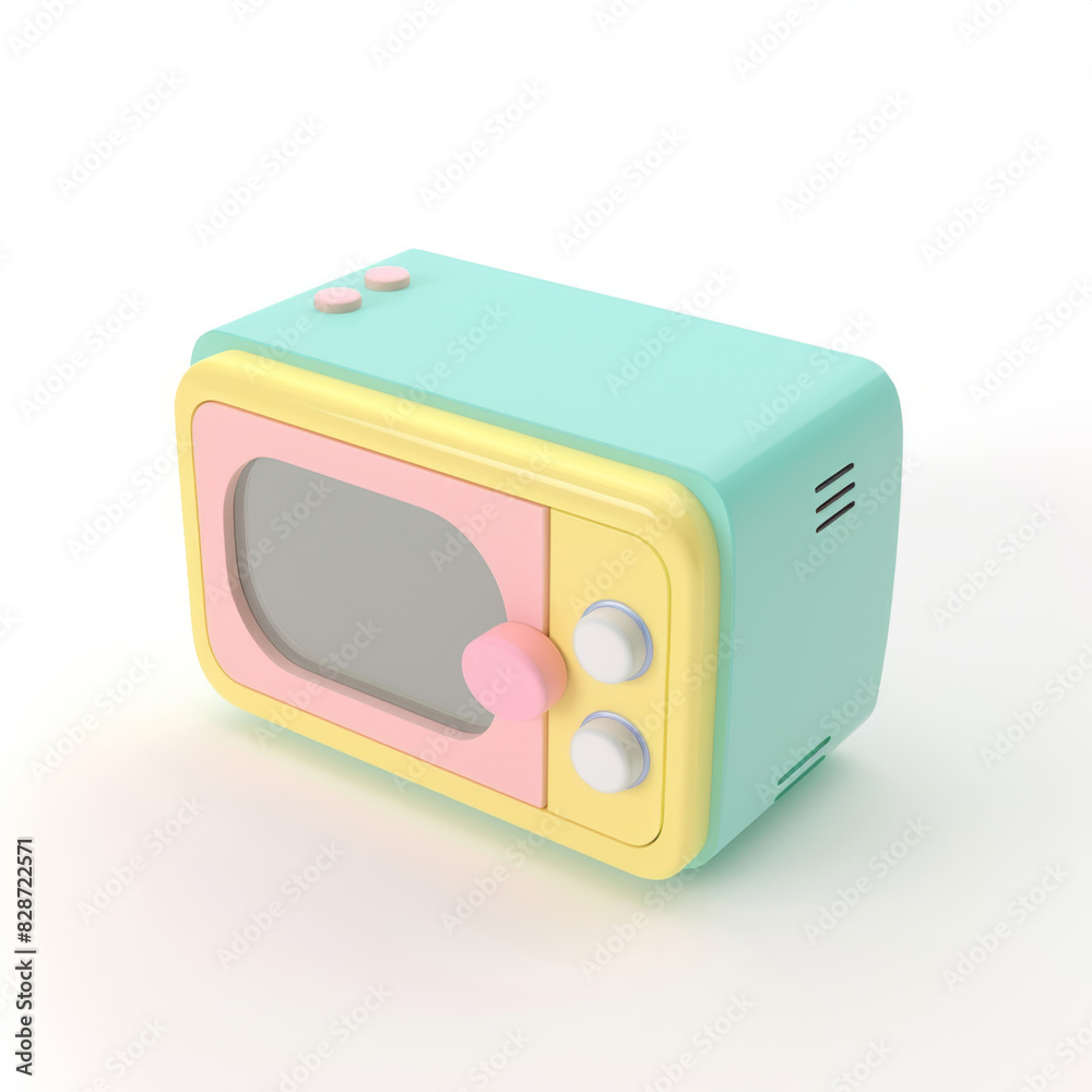 microwave icon in 3D style on a white background microwave icon in 3D style on a white background