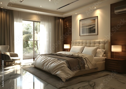 Modern Minimalist Style Bedroom Renderings