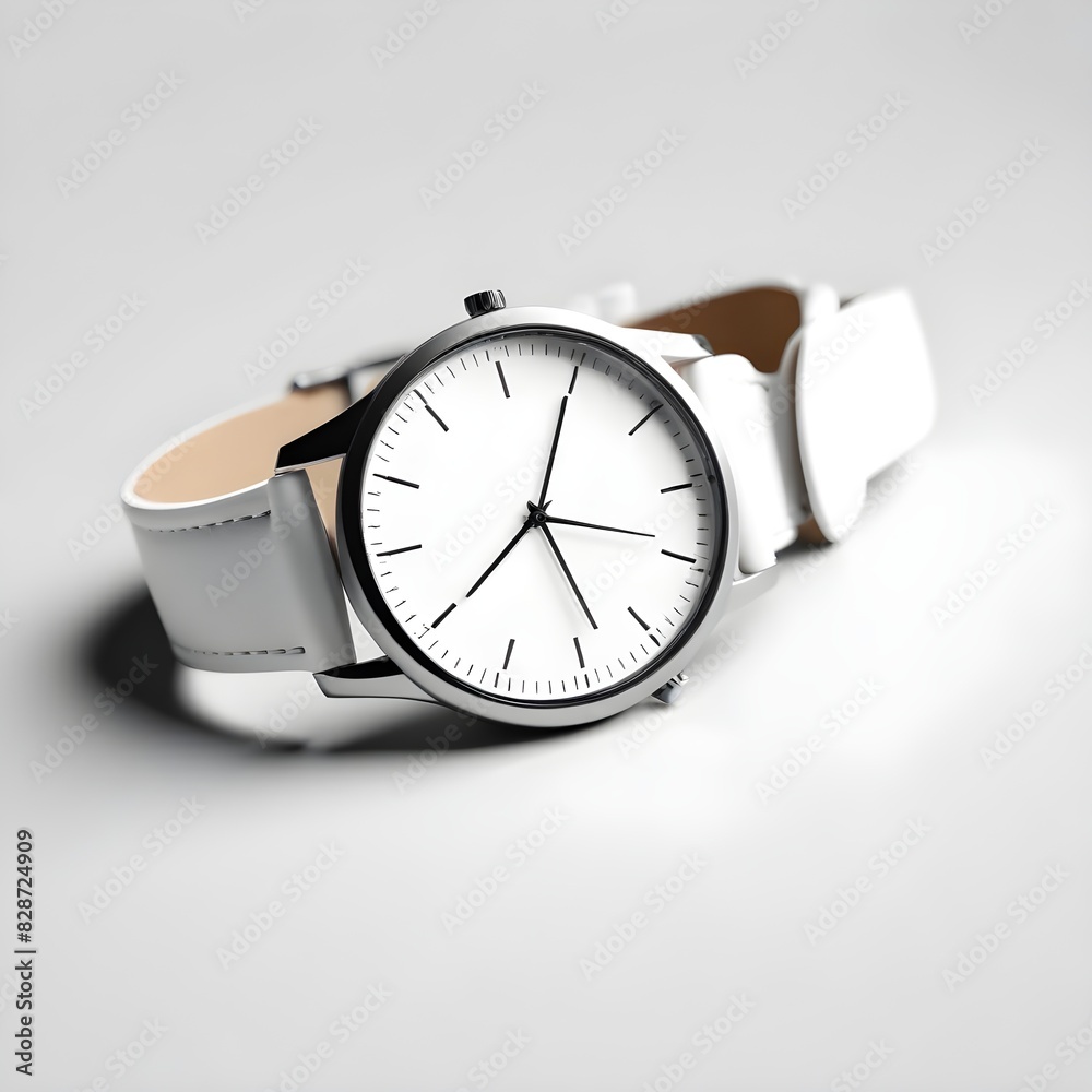 watch on a white