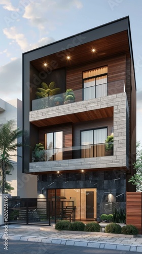 Modern Residential Building with Luxurious Amenities