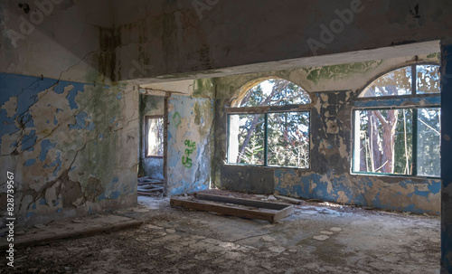 Fotografie Ruinen in der Geisterstadt Eleousa, Lost Place, Rhodos