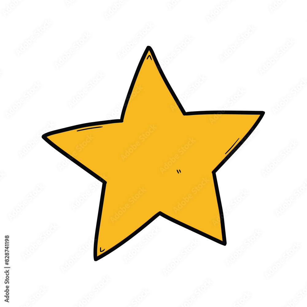 Hand drawn doodle star on white background. Hand drawn doodle star on white background.
