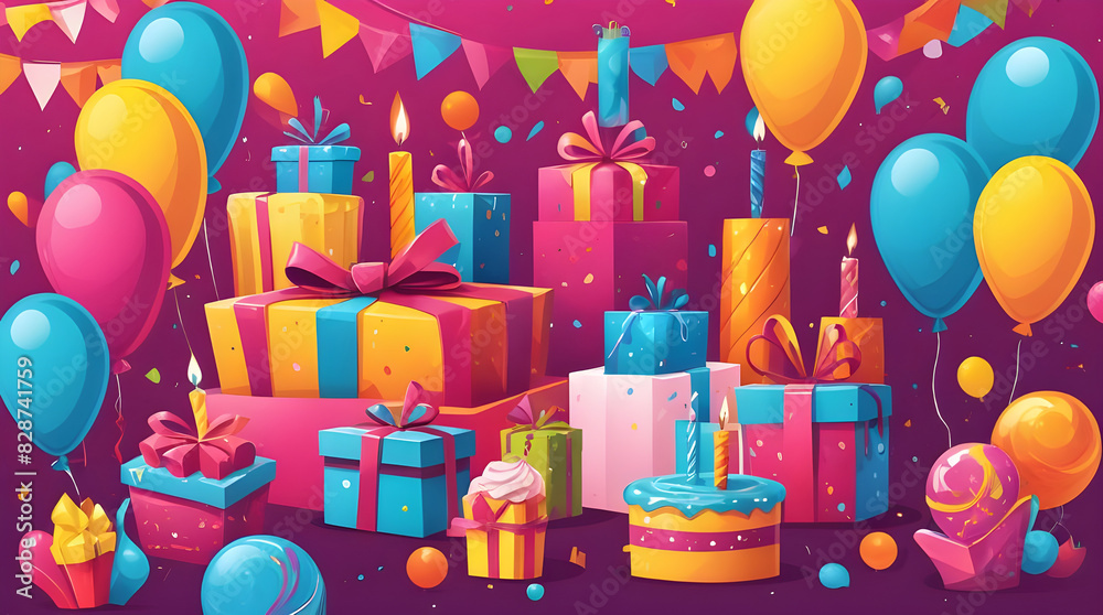 Fototapeta premium birthday gifts