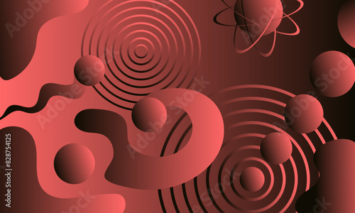 abstract background showing the components of dynamics and movement Vector