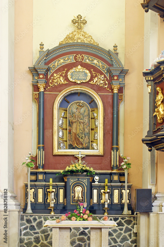 Our Lady of Kunagora altar in parish church Assumption of the Virgin Mary in Pregrada, Croatia Our Lady of Kunagora altar in parish church Assumption of the Virgin Mary in Pregrada, Croatia