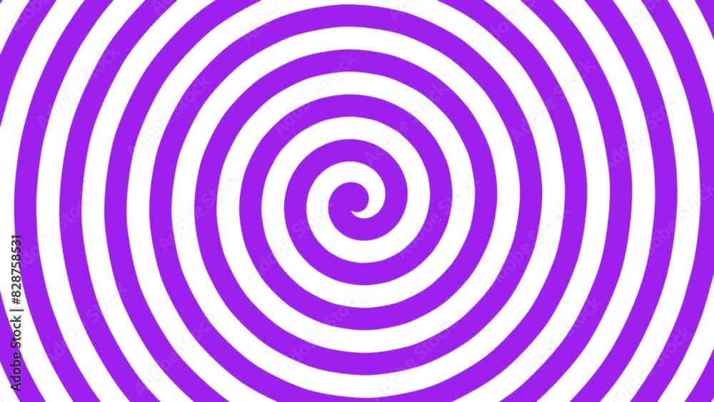 video illustration of a rotating spiral that creates a hypnotic effect