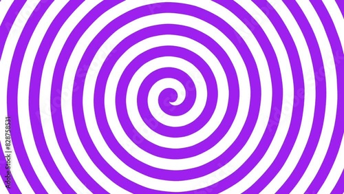 video illustration of a rotating spiral that creates a hypnotic effect photo