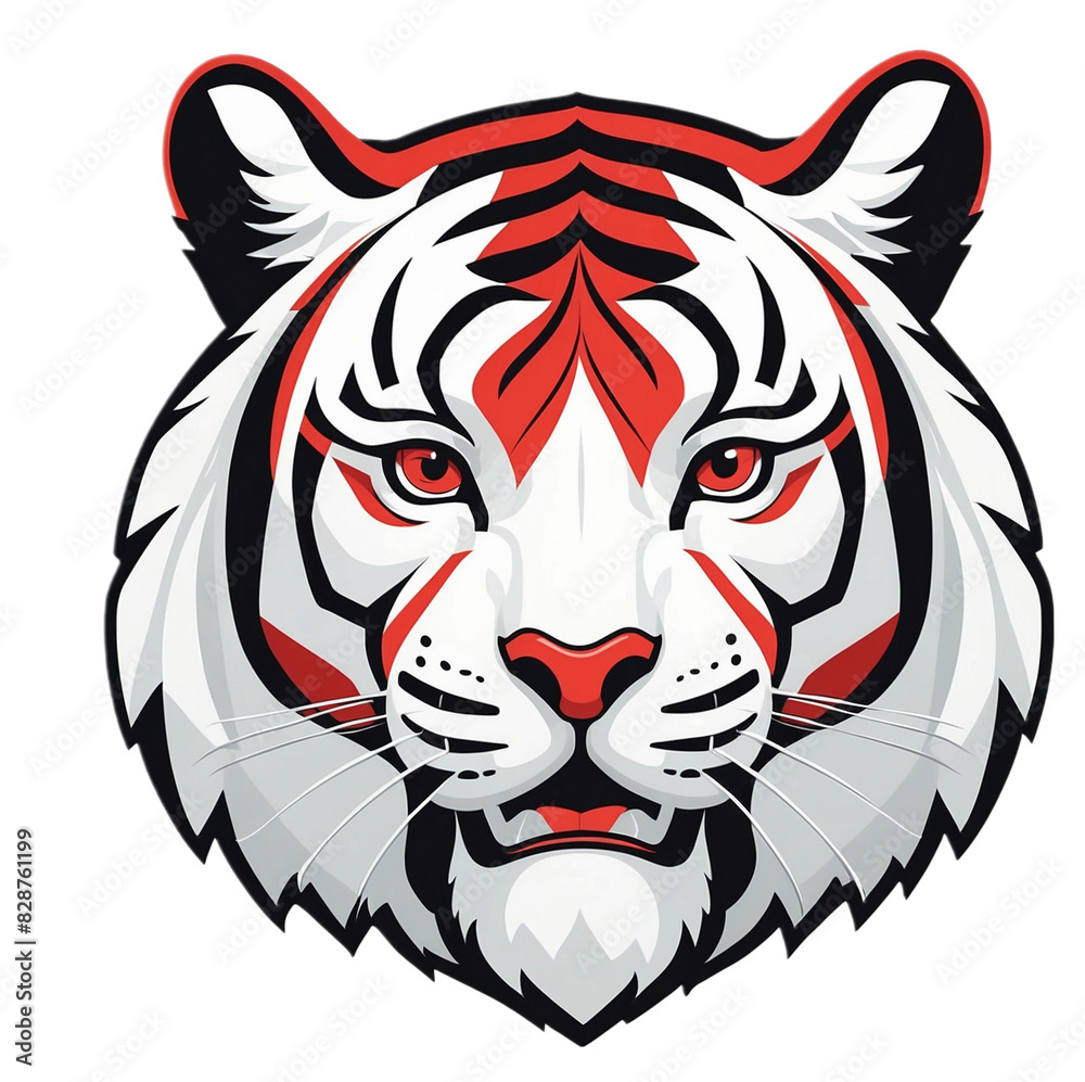 Obraz premium tiger head vector logo