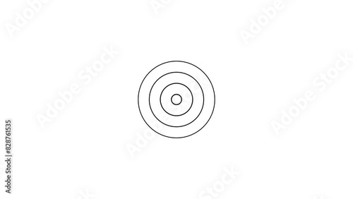 Animation of circular electric wave spreading with transparent channel.	