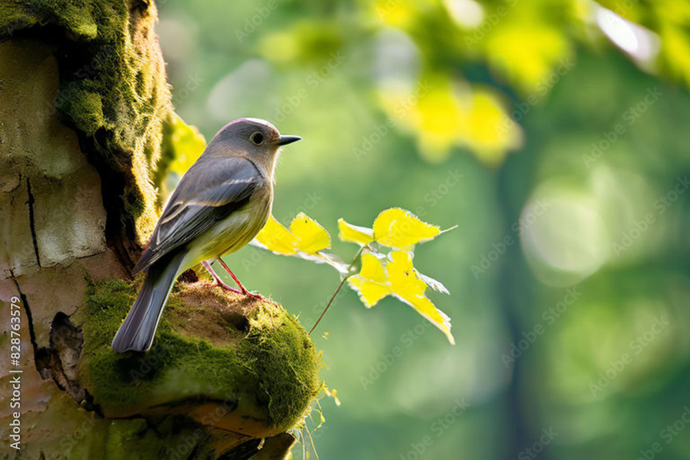 Obraz premium bird on a tree