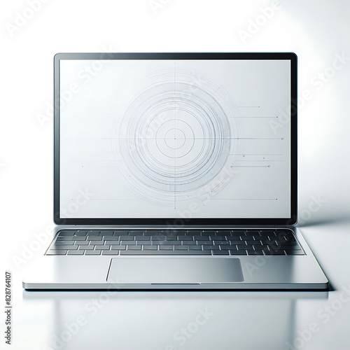 laptop isolated on white background