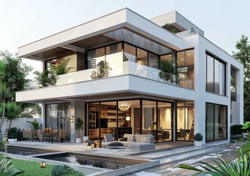 Modern House: Luxurious Architecture, Smart Home Technology