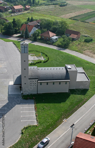 Parish Church of the Exaltation of the Holy Cross in Kerestinec, Croatia photo