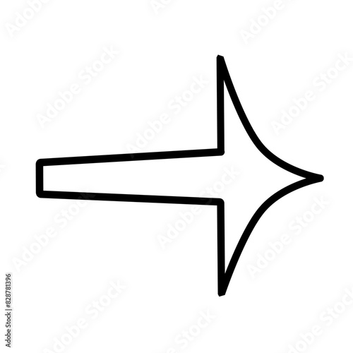 Arrow navigation of doodle icon