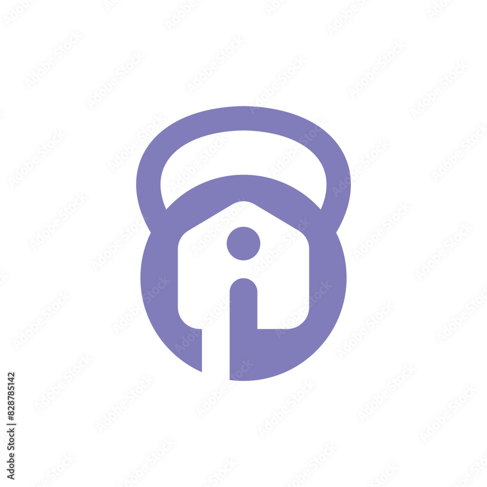 letter i home fitness simple sleek creative geometric modern logo design letter i home fitness simple sleek creative geometric modern logo design