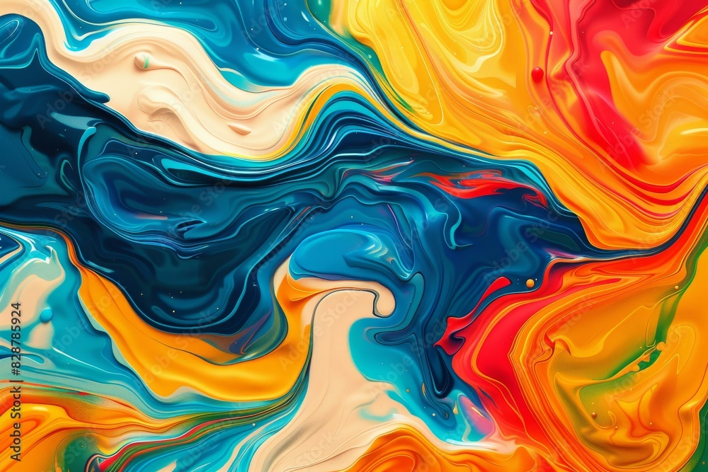 Colorful Liquid Flowing Design Colorful Liquid Flowing Design