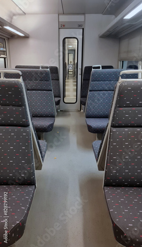 Discover the Tranquility of an Empty Class 2 Train Carriage for Long Journeys