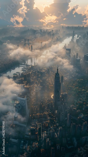 New York City Manhattan Sunset