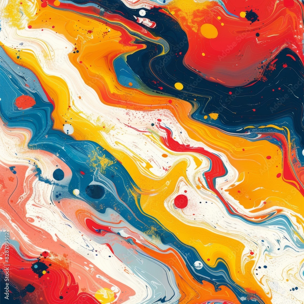 Colorful abstract painting Colorful abstract painting