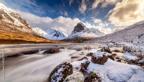 Stob Dearg is the highest and finest peak of Buachaille Etive Mòr, and one of the most famous sights of the Highlands.  photo