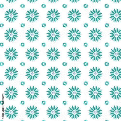 wector illusreation seamless floral repeat pattern for fabric