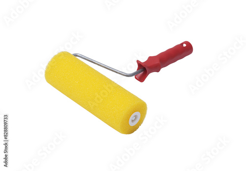 Fototapeta Naklejka Na Ścianę i Meble -  Professional paint roller on white background