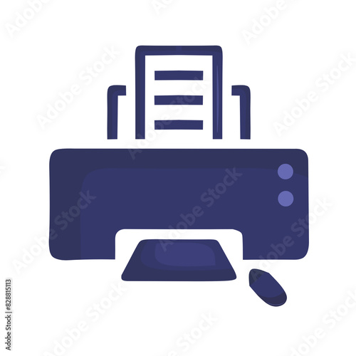 printer icon vector illustration