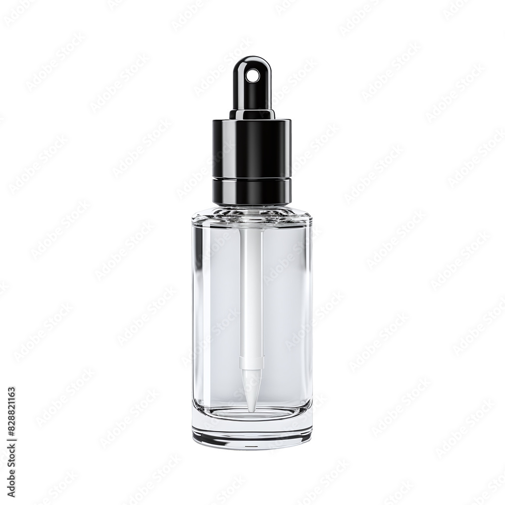 Dropper bottle mockup, beauty product packaging, isolated on white and transparent background Dropper bottle mockup, beauty product packaging, isolated on white and transparent background