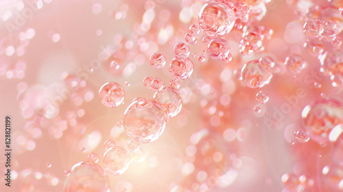 A macro shot of niacinamide molecules merging with skin cells, showing a smooth, hydrated complexion