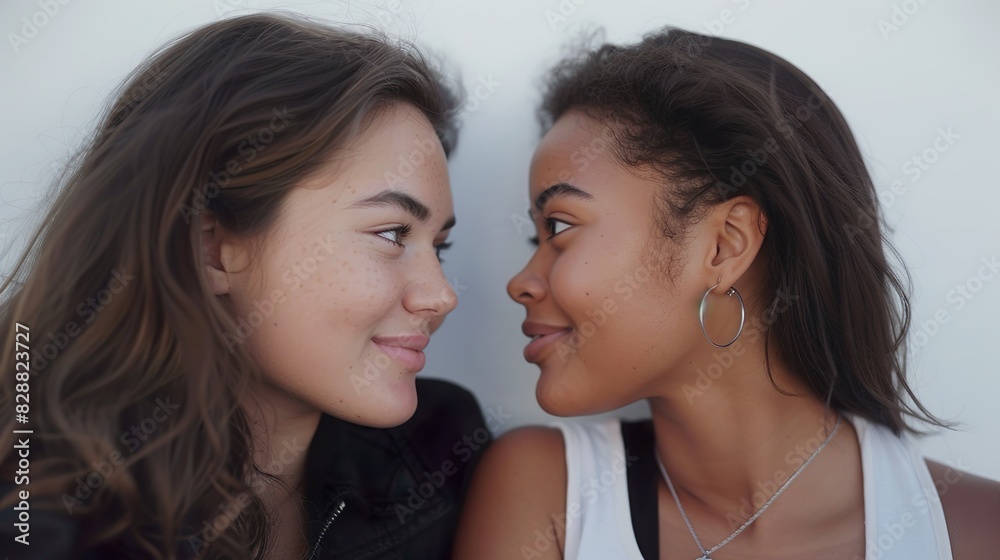 Young Couple Gazing at Each Other